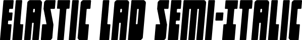 Elastic Lad Semi-Italic