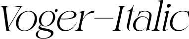 Voger-Italic