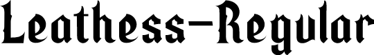 Leathess-Regular