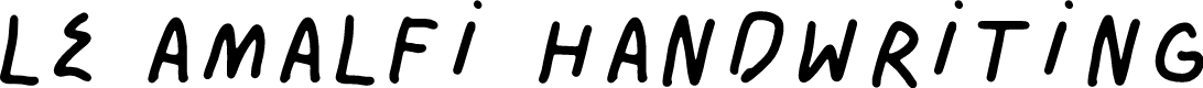 LE AMALFI Handwriting Personal Use