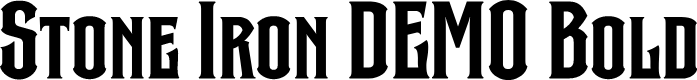 Stone Iron DEMO Bold