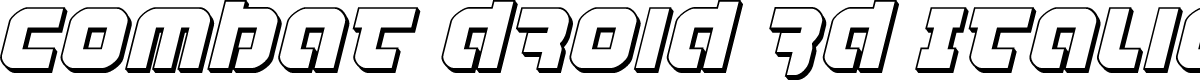 Combat Droid 3D Italic