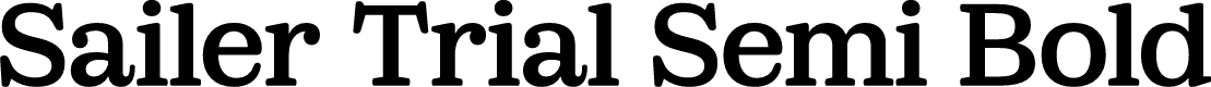 Sailer Trial Semi Bold