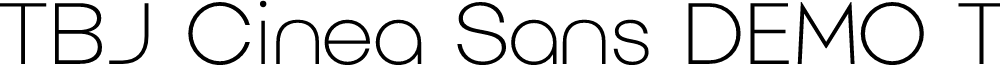 TBJ Cinea Sans DEMO Thin