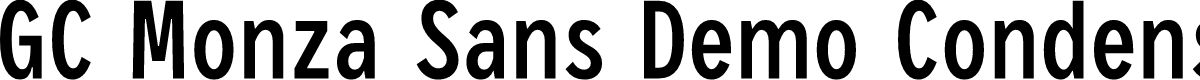 GC Monza Sans Demo Condensed