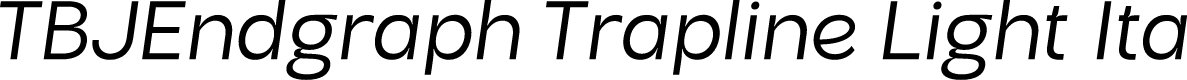 TBJEndgraph Trapline Light Ita