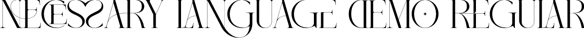 NECESSARY LANGUAGE DEMO REGULAR