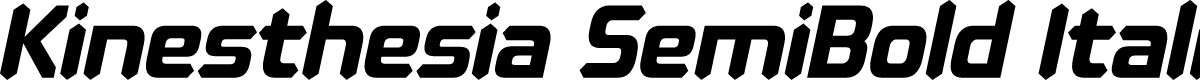 Kinesthesia SemiBold Italic