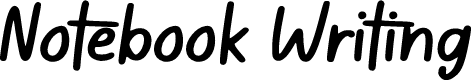 Notebook Writing Regular
