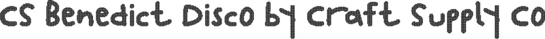 CSBenedictDisco-Regular Demo