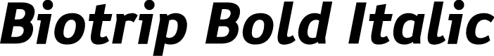 Biotrip Bold Italic