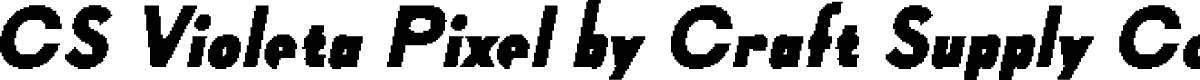 CSVioletaPixel-Regular Demo