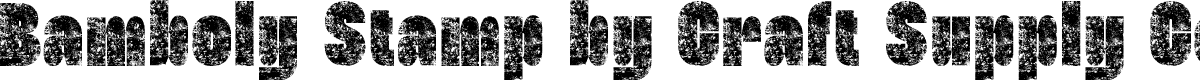 BambolyStamp-Regular Demo