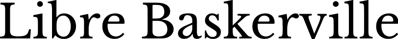 Libre Baskerville