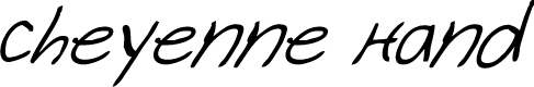 Cheyenne Hand Bold Italic