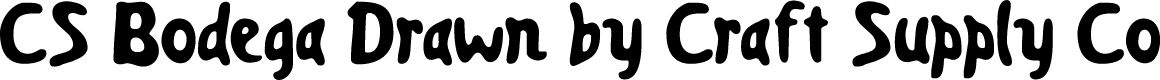 CSBodegaDrawn-Regular Demo