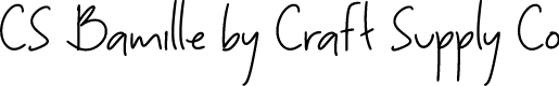 CS Bamille Regular Demo