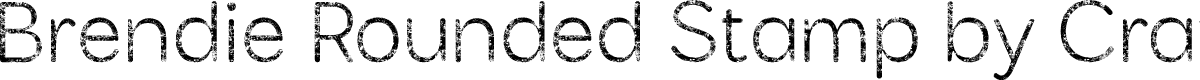 BrendieRoundedStamp-Regular Demo