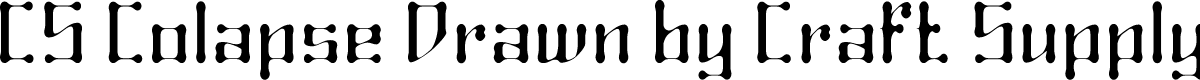 CSColapseDrawn-Regular Demo