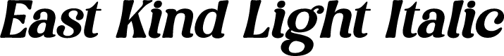 East Kind Light Italic
