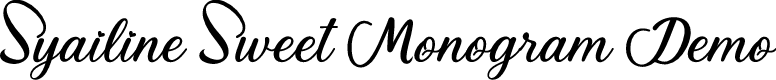 Syailine Sweet Monogram Demo