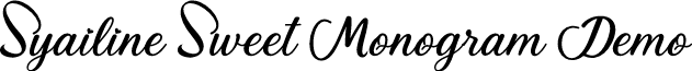 Syailine Sweet Monogram Demo