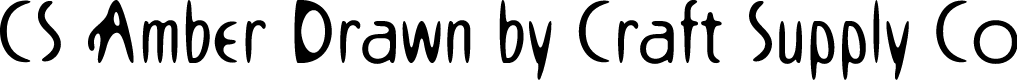CSAmberDrawn-Regular Demo