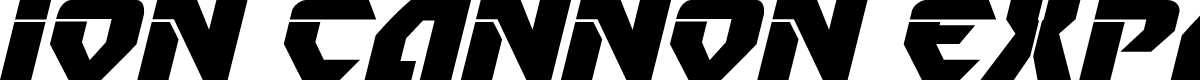 Ion Cannon Expanded Italic