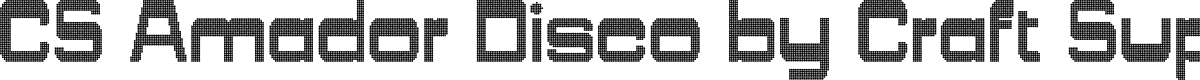 CSAmadorDisco-Regular Demo