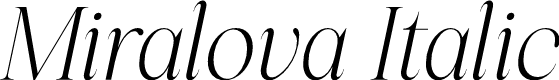 Miralova Italic