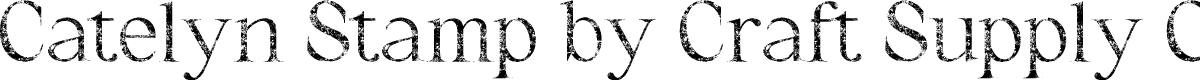 CatelynStamp-Regular Demo