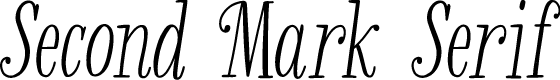 Second Mark Serif-Personal Use Regular