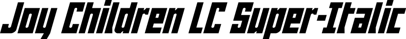 Joy Children LC Super-Italic