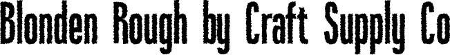 Blonden Rough Demo Regular