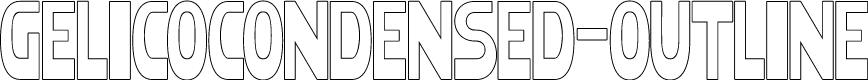 GelicoCondensed-Outline