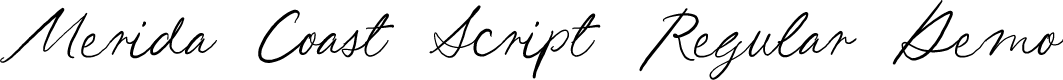 Merida Coast Script Regular Demo
