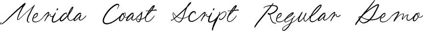 Merida Coast Script Regular Demo
