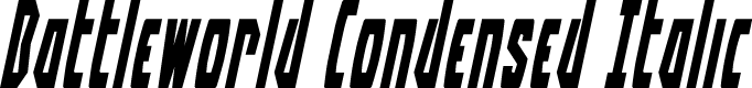 Battleworld Condensed Italic