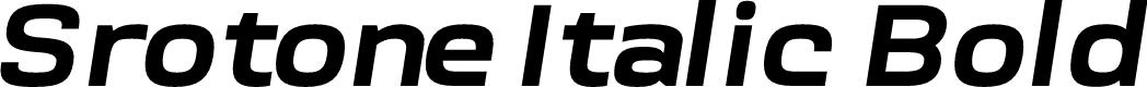 Srotone Italic Bold