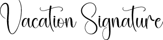 Vacation Signature
