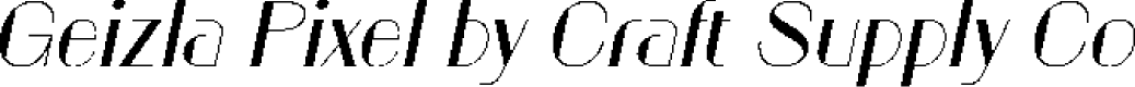 Geizla Pixel Regular Demo
