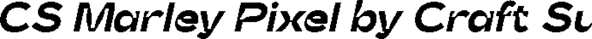 CSMarleyPixel-Regular Demo