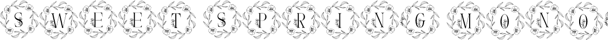 Sweet Spring Monogram