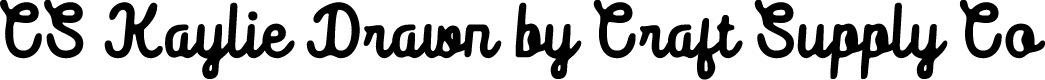 CSKaylieDrawn-Regular Demo