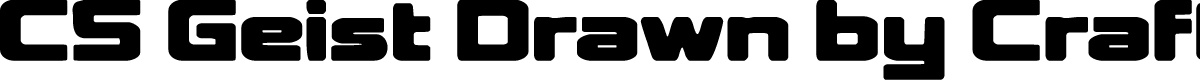 CSGeistDrawn-Regular Demo
