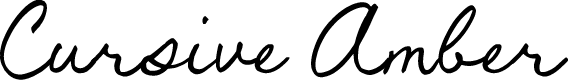 Cursive Amber