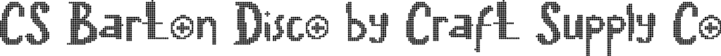 CSBartonDisco-Regular Demo