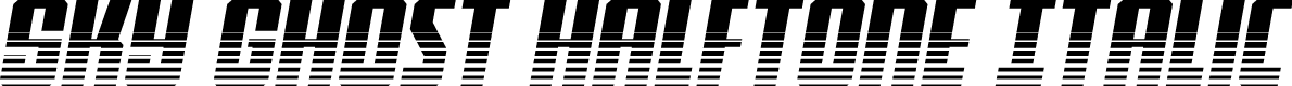 Sky Ghost Halftone Italic