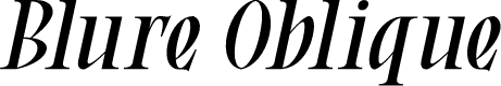 Blure Oblique