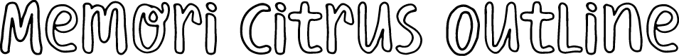 Memori Citrus Outline